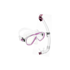 CRESSI Estrella + Seal Dry Snorkel Combo Clear/Pink CRESSI Estrella + Seal Dry Snorkel Combo Clear/Pink