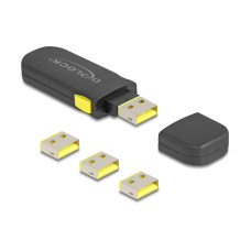 Delock USB Port Blocker Set USB-A Stecker - USB-A Buchse Delock USB Port Blocker Set USB-A Stecker - USB-A Buchse