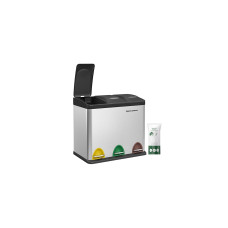 Songmics Abfalleimer 24 l, Silber Songmics Abfalleimer 24 l, Silber