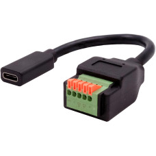 Exsys USB 2.0 Adapter USB-C Buchse - Terminalblock 5-pin Exsys USB 2.0 Adapter USB-C Buchse - Terminalblock 5-pin