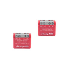 Shelly WLAN-Schaltaktor 1 Mini Gen4 x 2 Rot Shelly WLAN-Schaltaktor 1 Mini Gen4 x 2 Rot