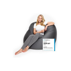 Lumaland Sitzsack Flexi Comfort 380 L, Dunkelgrau Lumaland Sitzsack Flexi Comfort 380 L, Dunkelgrau