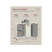 VASAGLE Wäschekorb  mit 4 Körben 150 l, Beige/Taubengrau/Weiss
