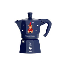 Bialetti Moka Express 3 Tassen, Orsetto Blau