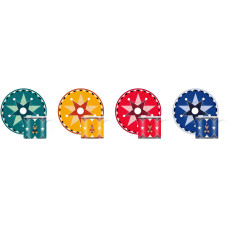 Bialetti Kaffeetasse 4 Stück, Mehrfarbig