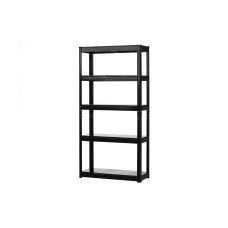 STRUCT Schwerlastregal Schwarz mit 5 Tablaren