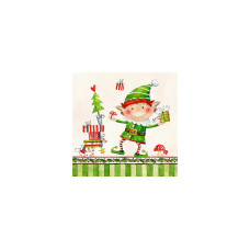 Braun + Company Weihnachtsservietten Alfred Elf Mehrfarbig, 20 Stück Braun + Company Weihnachtsservietten Alfred Elf Mehrfarbig, 20 Stück