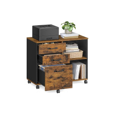 Songmics Aktenschrank mit Rollen 80 x 40 x 66 cm Songmics Aktenschrank mit Rollen 80 x 40 x 66 cm