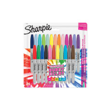 Sharpie Filzstift Fein Color Burst Rundspitze, 24er Blister