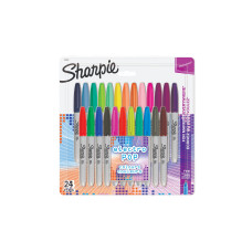 Sharpie Filzstift Fine Electro Pop Rundspitze, 24er Blister