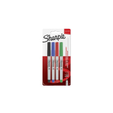 Sharpie Filzstift Ultrafein Permanentmarker Rundspitze, 4er Pack