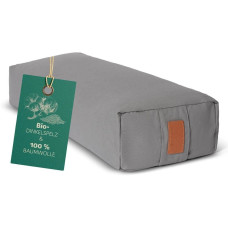 DoYourYoga Yoga-Bolster Paravati Bio-Dinkelspelz, Grau DoYourYoga Yoga-Bolster Paravati Bio-Dinkelspelz, Grau