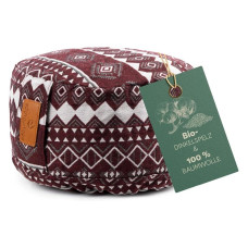 DoYourYoga Yoga-Kissen Vishnu Dinkelspelz, Rot/Weiss DoYourYoga Yoga-Kissen Vishnu Dinkelspelz, Rot/Weiss