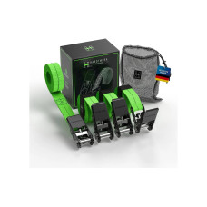 Hardtwerk Spanngurte mit Ratschen 4 Stück, 6 Meter, Grün Hardtwerk Spanngurte mit Ratschen 4 Stück, 6 Meter, Grün