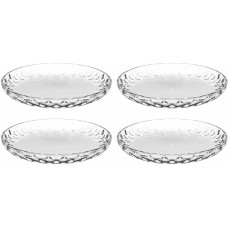 Leonardo Teller Cucina Optic 18 cm, 4 Stück,Transparent Leonardo Teller Cucina Optic 18 cm, 4 Stück,Transparent