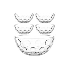 Leonardo Schalenset S Cucina Optic 5-teilig Transparent Leonardo Schalenset S Cucina Optic 5-teilig Transparent