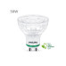 Philips Lampe GU10 LED, Ultra-Effizient, Warmweiss, 50W Ersatz