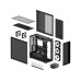 Arctic Cooling PC-Gehäuse ACPCC00015A Black Tinted Arctic Cooling PC-Gehäuse ACPCC00015A Black Tinted