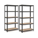Songmics Regal 5 Ablagen Schwarz