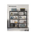 Songmics Regal 5 Ablagen Schwarz
