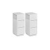 VASAGLE Nachttisch 2er Set 25 x 65 cm, Weiss VASAGLE Nachttisch 2er Set 25 x 65 cm, Weiss