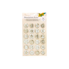 Folia Adventskalender-Zahlen Buttons Folia Adventskalender-Zahlen Buttons