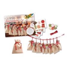 Folia Adventskalender Jute-Optik Folia Adventskalender Jute-Optik