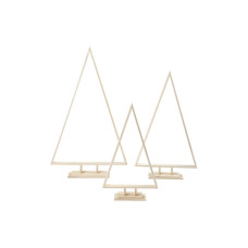 Creativ Company Holzartikel 40 + 50 + 60 cm Weihnachtsbäume