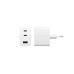 emPower by PanzerGlass USB-Wandladegerät Turbo 70 W 2 x USB-C + USB-A  Silber Weiss