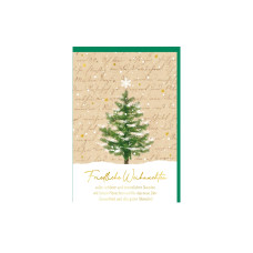 Braun + Company Weihnachtskarte Tannenbaum und Schnee Braun + Company Weihnachtskarte Tannenbaum und Schnee