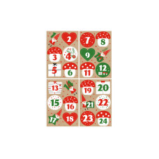 Braun + Company Adventskalender-Zahlen, 1-24, 11.5 x 17 cm Braun + Company Adventskalender-Zahlen, 1-24, 11.5 x 17 cm