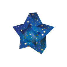 URSUS Laternen-Bastelset Twinkel Star Blau