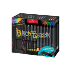 Faber-Castell Farbstifte Black Edition 72er Set, Mehrfarbig