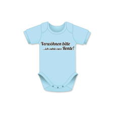 Trendcompany Babybody Verwöhnen bitte... 62/68, Hellblau