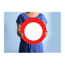 Trendcompany Verkehrsschild neutral 45 cm