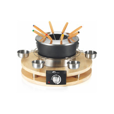 OHMEX Fondue-Rechaud OHM-FND-1060 16 Teile, Schwarz/Silber OHMEX Fondue-Rechaud OHM-FND-1060 16 Teile, Schwarz/Silber