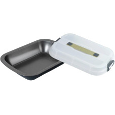 Zenker Auflaufform Eckig, Schwarz/Transparent