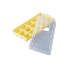 Fackelmann Eiswürfelbox mit Deckel Gelb Fackelmann Eiswürfelbox mit Deckel Gelb