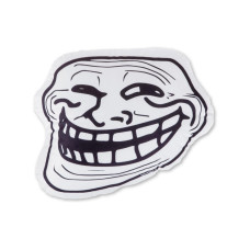 Swissmeme Kissen Trollface, 41 x 34 x 15 cm