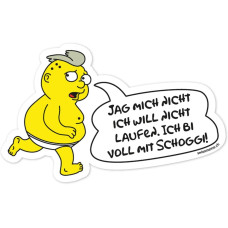 Swissmeme Scherzartikel Sticker: Schoggi, 10 x 6.5 cm