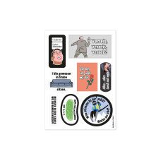 Swissmeme Scherzartikel Stickerbogen Meme 1, 10.5 x 14.8 cm