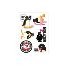 Swissmeme Scherzartikel Stickerbogen Michi, 10.5 x 14.8 cm