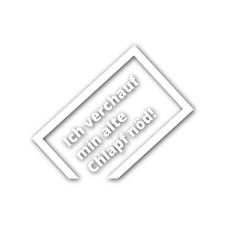 Swissmeme Autosticker Alte Chlapf 9.5 x 6.5 cm