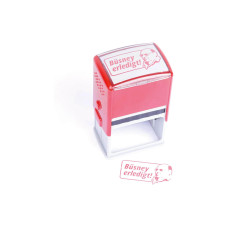 Swissmeme Stempel Büsney erledigt, 7.5 x 12 x 5.5 cm