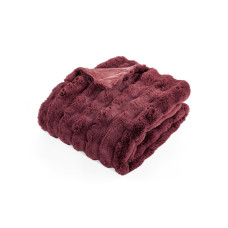 Tiseco Decke Bubble Rabbit Stripe 130 x 180 cm, Bordeaux