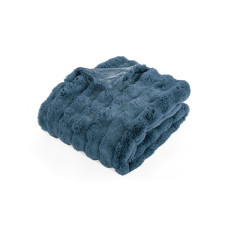 Tiseco Decke Bubble Rabbit Stripe 130 x 180 cm, Blau