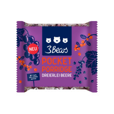 3Bears Pocket Porridge dreierlei Beere 55 g 3Bears Pocket Porridge dreierlei Beere 55 g