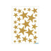 Herma Stickers Weihnachtssticker Sterne 1 Blatt à 27 Sticker, Gold