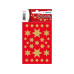 Herma Stickers Weihnachtssticker Sterne 3 Blatt, 81 Sticker, Gold