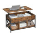 VASAGLE Couchtisch Industrial 50 x 49 cm, Schwarz
